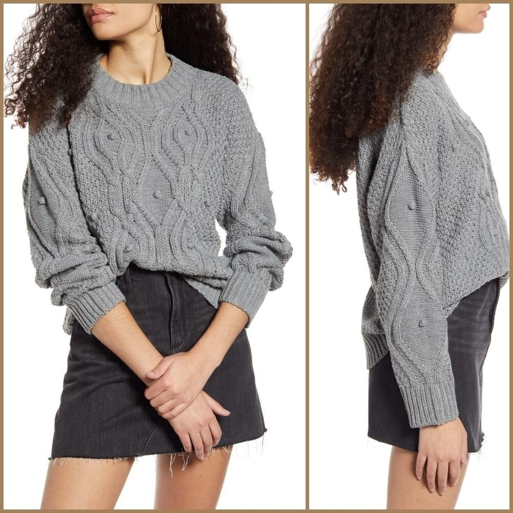 Cotton Emporium Textured Cable Sweater